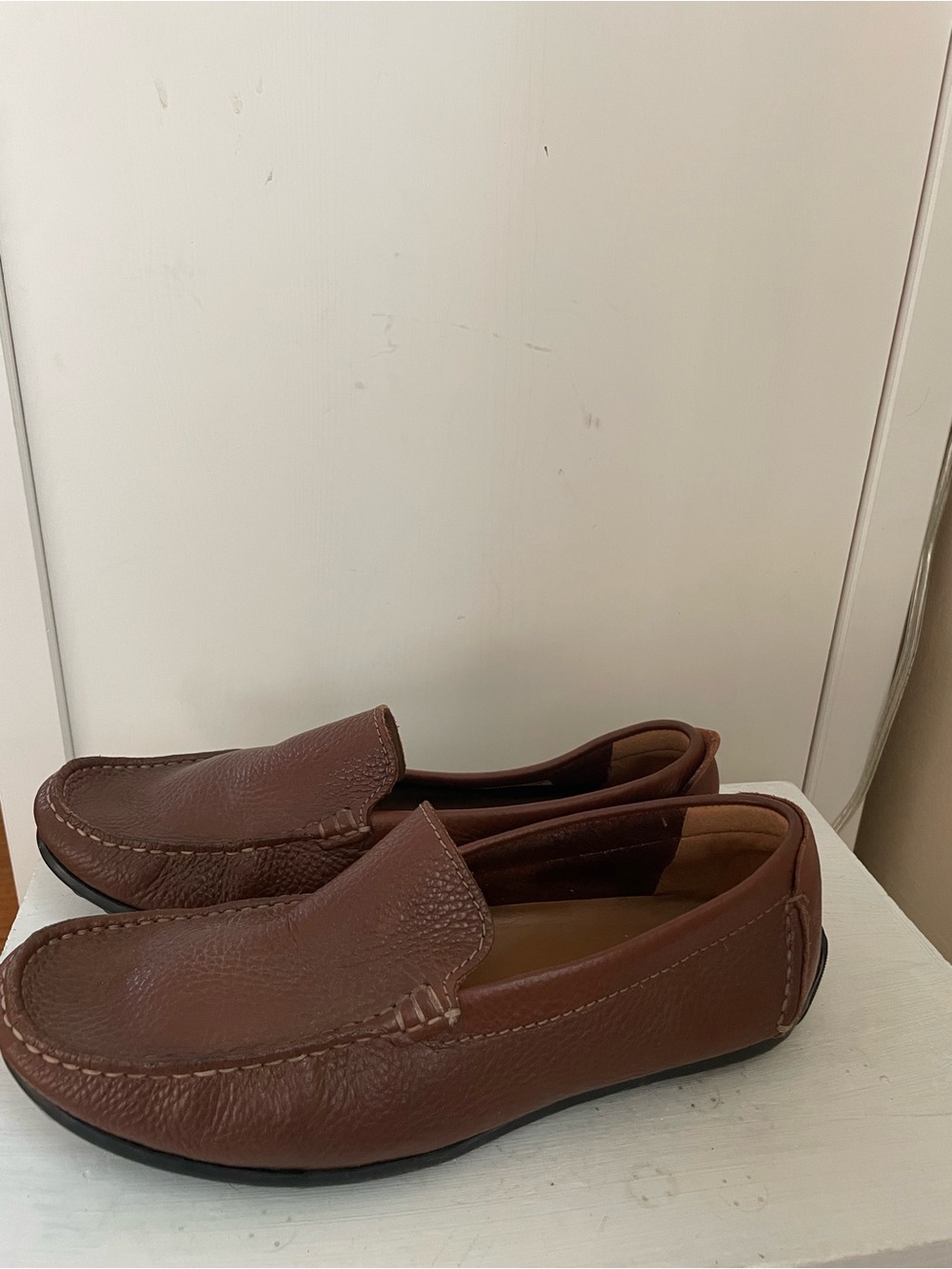 Clark’s Men's Hamilton Free Brown Leather Slip-On Loafers